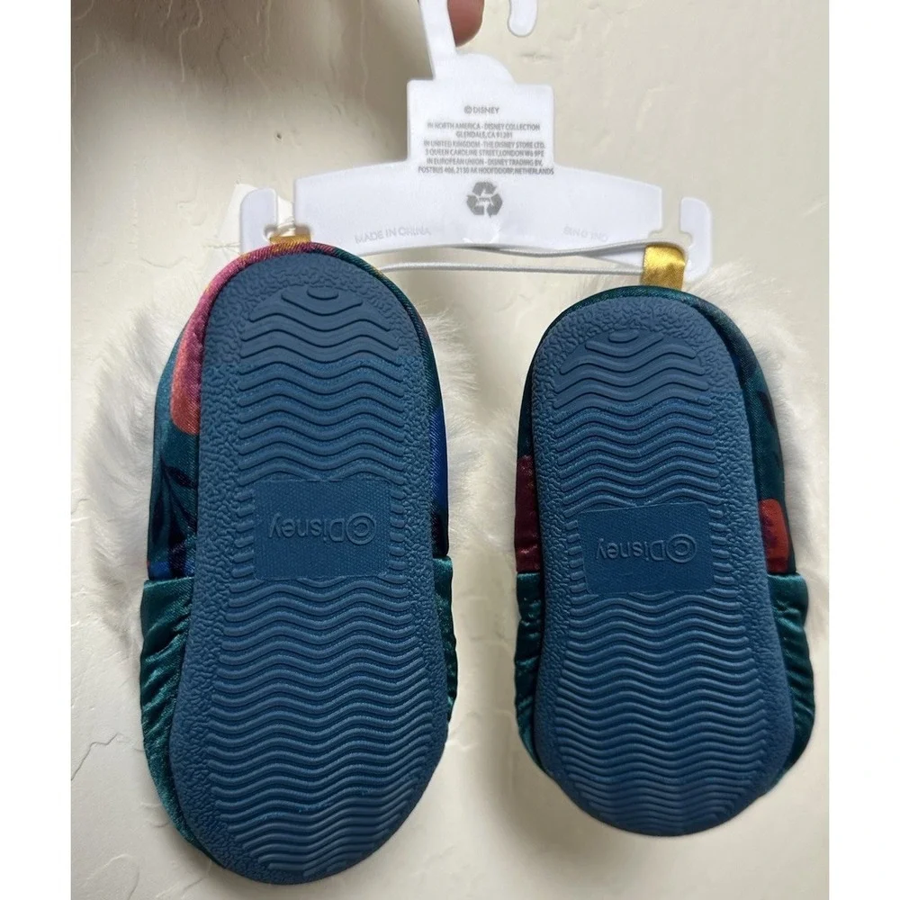 Disney Collection Kids Girls‎ Frozen Anna Elsa Olaf Slip-On Slippers, Size 5/6